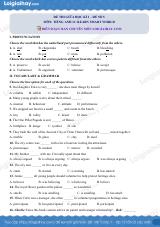 Đề thi giữa kì 1 Tiếng Anh 11 iLearn Smart World - Đề số 5